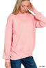 Zenana Pigment Dye Fleece Oversized Sweatshirt  Style Ratio