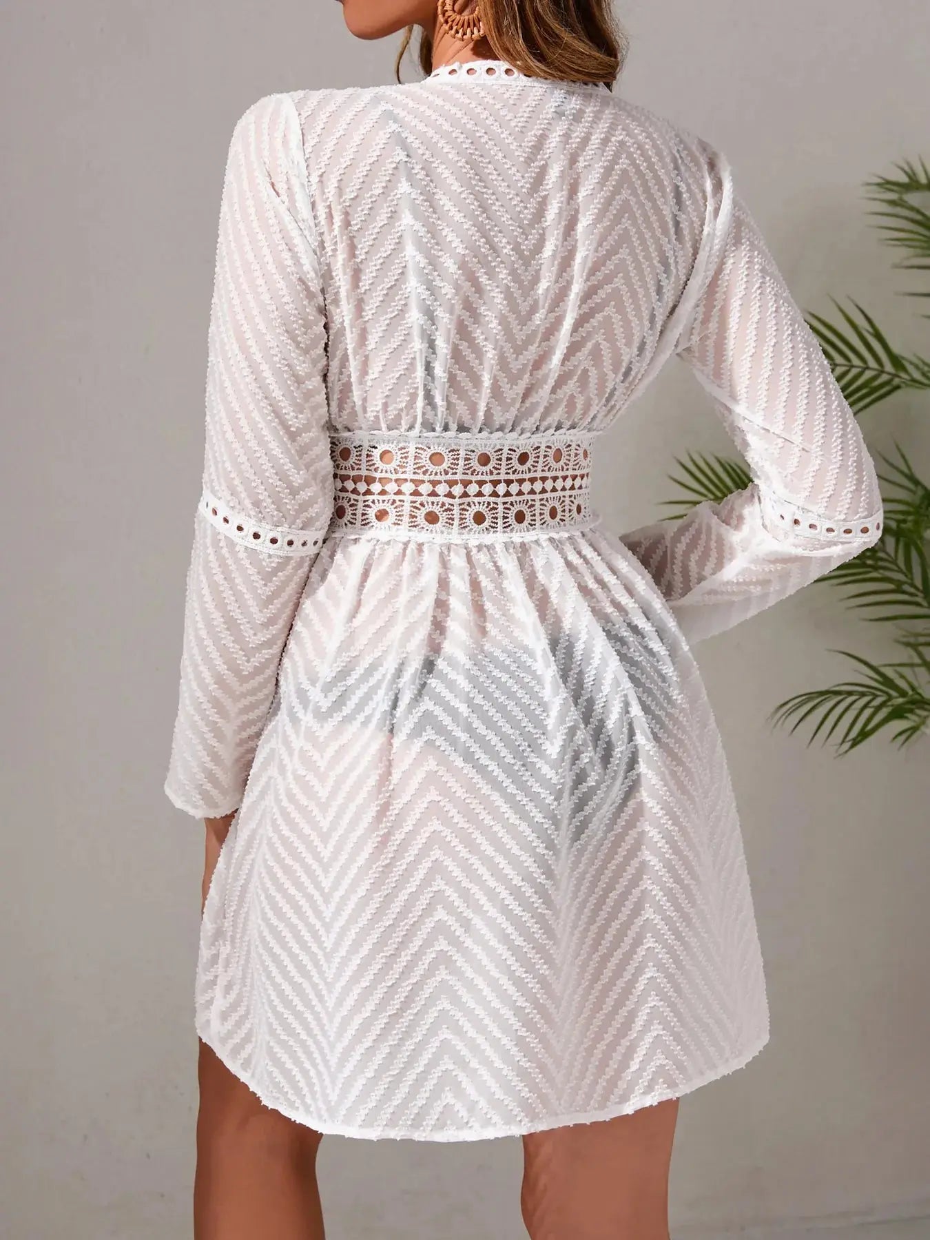 Chevron Crochet Lace Cover-Up  Style Ratio