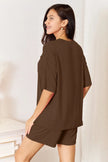 Basic Bae Full Size Soft Half Sleeve Top and Shorts Loungewear  Style Ratio