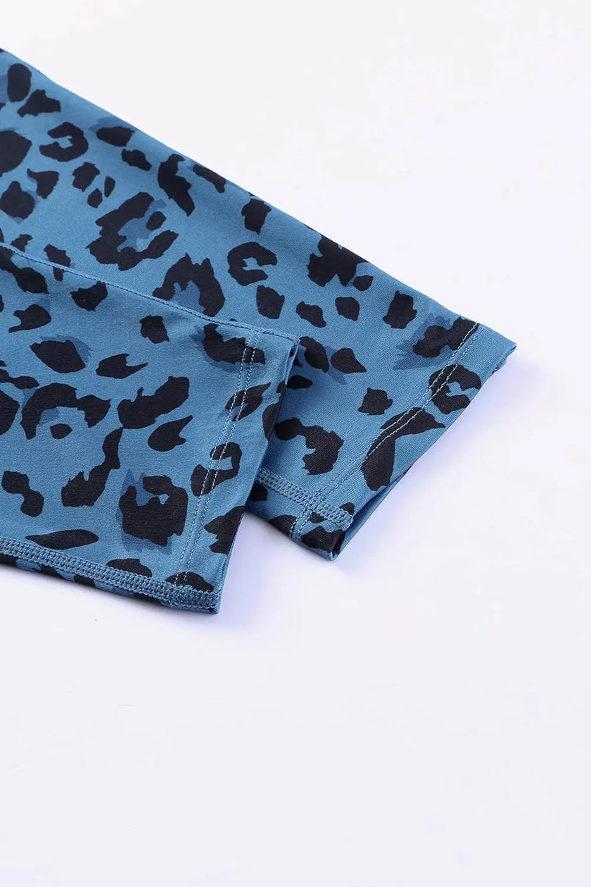 Leopard Print Wide Waistband Leggings  Style Ratio