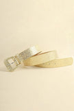 Glitter PU Leather Belt  Style Ratio