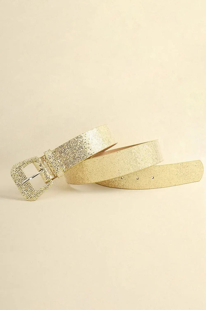 Glitter PU Leather Belt  Style Ratio