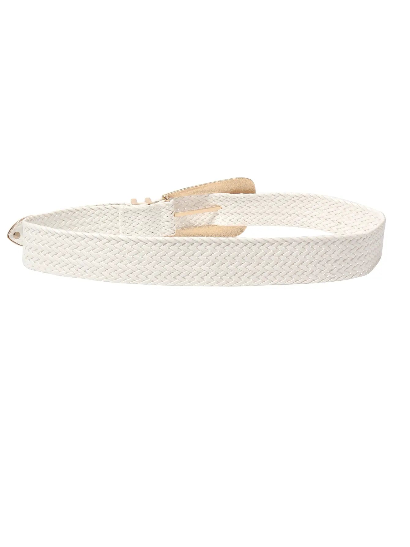 Irregular Buckle Braid Belt  Style Ratio