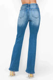 bytos Full Size Distressed High Rise Jeans with Pockets  Style Ratio