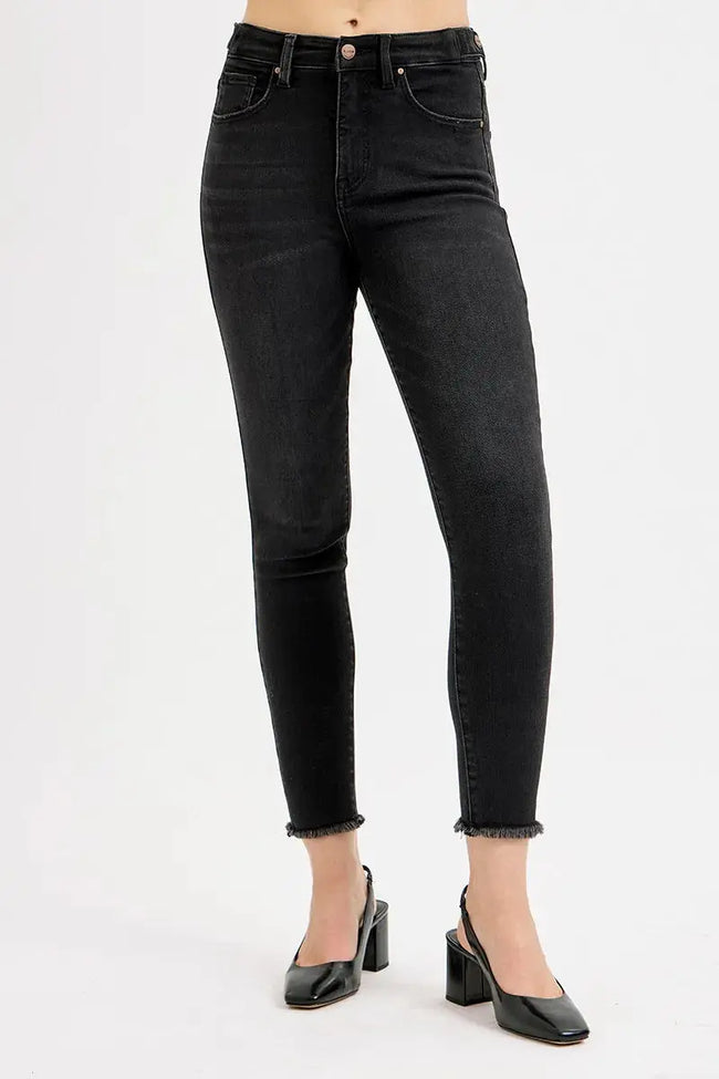 RISEN Full Size Tummy Control High Rise Adjustable Waist Skinny Jeans  Style Ratio