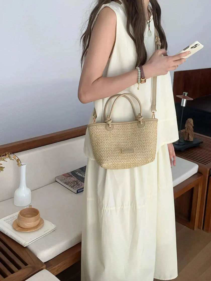 Straw Woven Crossbody Bag  Style Ratio