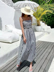 Striped Spaghetti Strap Casual Maxi Dress  Style Ratio