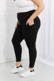 Leggings Depot Full Size Strengthen and Lengthen Reflective Dot Active Leggings  Style Ratio