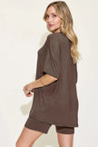 Basic Bae Full Size V-Neck Drop Shoulder Shirt and Shorts Loungewear  Style Ratio