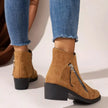 Point Toe Block Heels Boots  Style Ratio
