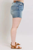 Judy Blue High Waist Star Seam Detail Denim Shorts  Style Ratio