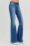 RISEN Full Size Low Rise Flare Jeans with Pockets  Style Ratio