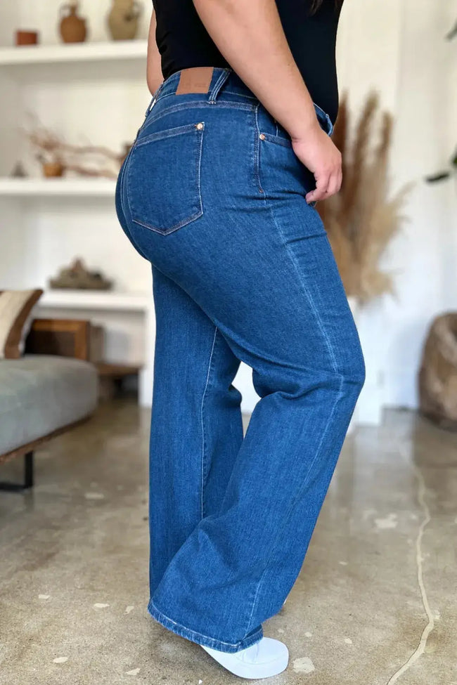 Judy Blue Full Size Tummy Control Straight Jeans  Style Ratio