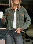 Button Up Chest Pockets Denim Jacket  Style Ratio