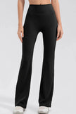 Wide Waistband High Waist Bootcut Active Leggings  Style Ratio