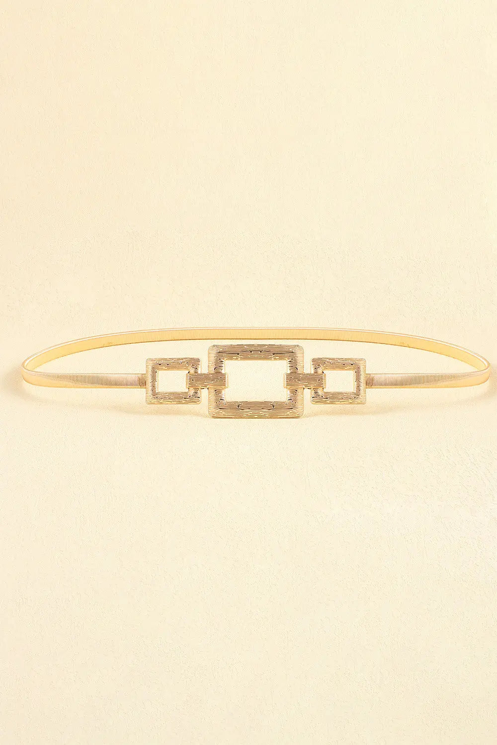 Square Shape Zinc Alloy Buckle Iron Belt  Style Ratio
