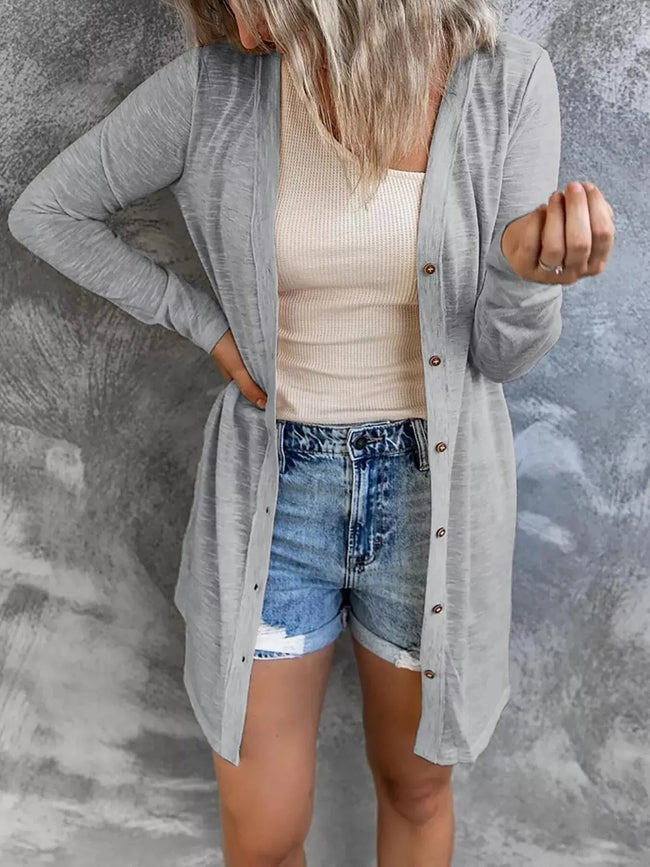 Lightweight Button-Down Cardigan  Style Ratio