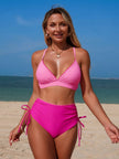Scalloped Trim High-Waisted Bikini  Style Ratio