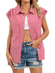 Gingham Button Down Short Sleeve Shirt  Style Ratio