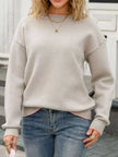 Bow-Back Round Neck Sweater  Style Ratio