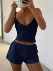 V-Neck Cami and Shorts Loungewear  Style Ratio