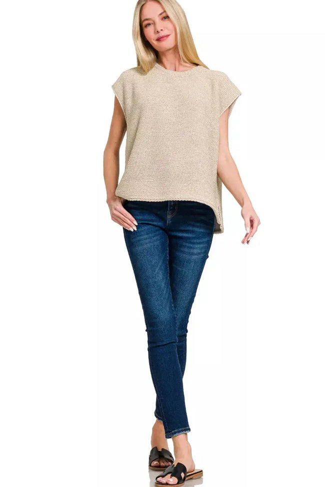 Zenana Oversized Crew Neck Sweater  Style Ratio
