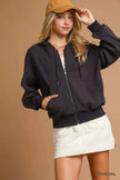 Umgee Zip-Up Fleece Hooded Jacket  Style Ratio