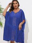 Crochet Trim V-Neck Beach Cover Up  Style Ratio