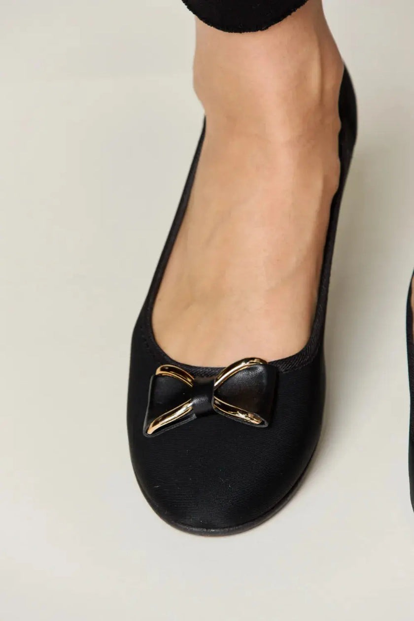 Forever Link Metal Buckle Flat Loafers  Style Ratio