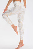 Animal Print Slim Fit Wide Waistband Long Sports Pants  Style Ratio