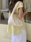 Leather Tied Shoulder Bag  Style Ratio