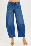 RISEN Mid Rise Crop Barrel Jeans  Style Ratio