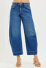 RISEN Mid Rise Crop Barrel Jeans  Style Ratio