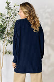 Basic Bae Full Size Ribbed Cocoon Cardigan  Style Ratio