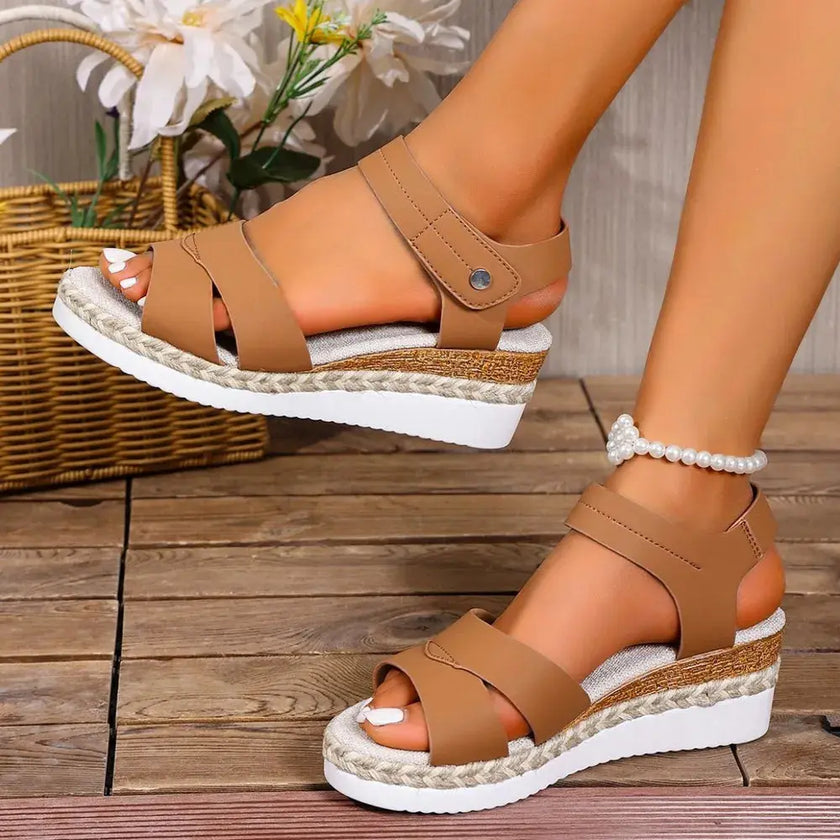 Open Toe Wedge Sandals  Style Ratio