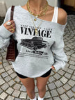 Asymmetrical Neck Long Sleeve Shirt  Style Ratio