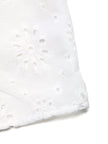 Eyelet Embroidered Button Up Blouse  Style Ratio