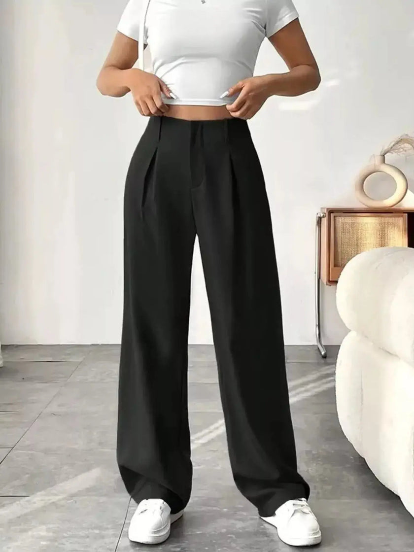 Wide Leg Pleated Pants  Style Ratio