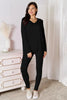 Basic Bae Bamboo V Neck Long Sleeve Top and Pants Loungewear  Style Ratio