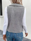 Cozy Fleece Open Front Vest  Style Ratio