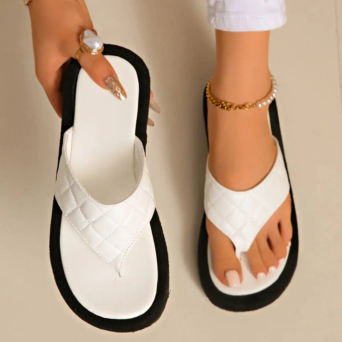 Toe Post Platform Sandals  Style Ratio