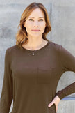Basic Bae Full Size Round Neck Long Sleeve Top  Style Ratio