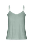 Eyelet Lace Detail V-Neck Cami  Style Ratio