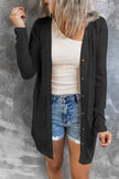 Button Down Long Sleeve Longline Cardigan  Style Ratio
