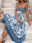 Floral Print Strapless Maxi Dress  Style Ratio