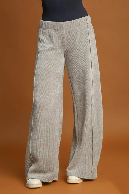Umgee Wide Leg Pants Trendsi