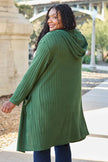 Basic Bae Full Size Hooded Sweater Cardigan  Style Ratio