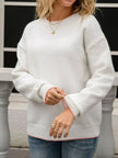 Bow-Back Round Neck Sweater  Style Ratio