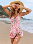 Twisted Front Crisscross Double Spaghetti Strap One-Piece Swimwear  Style Ratio