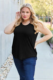 Basic Bae Full Size Round Neck Curved Hem Tank  Style Ratio